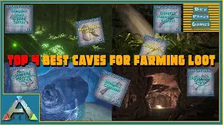 4 Caves in ARK For FARMING LOOT Crate Drops For Blueprints | Guide | How To Beat Them All!