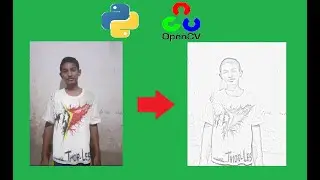 convert image to sketch (python opencv)