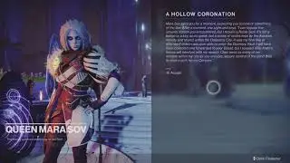 Queen Mara Sov Expects You To Bow Guardian (A Hollow Coronation | Destiny 2: Season Of The Lost)