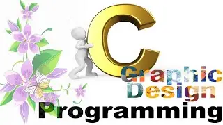 Graphics design in c | Flower drawing in c programming | 