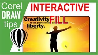 Using the Interactive Fill tool in CorelDraw