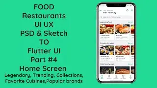 #4 Flutter Dart Food Restaurants App | Home Screen List Tutorial with Source Code [GitHub]