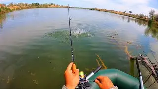 WITH EVERY CAST THE FISH GET BIGGER! Fishing from a new boat.