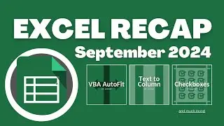 Excel Recap September 2024‼️ 