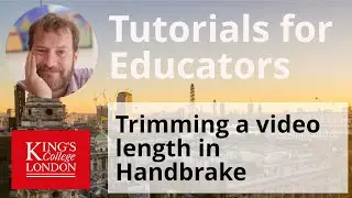 Trimming video in handbrake