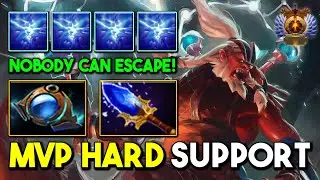 MVP HARD SUPPORT Disruptor Aether Lens + Aghs Scepter 100% Nobody Can Escape From His Static Storm