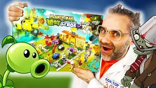 ОГРОМНЫЙ КОНСТРУКТОР ЗОМБИ ПРОТИВ РАСТЕНИЙ! ДОКТОР ЗЛЮ И PLANTS VS ZOMBIES - СБОРКА АНАЛОГА ЛЕГО!