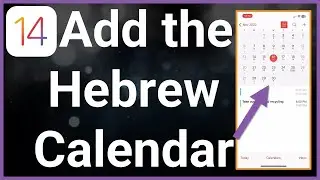 How To Add Hebrew Calendar To iPhone