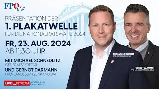 Präsentation der 1. Plakatwelle für die Nationalratswahl 2024