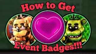 How to Get Summer, Valentines, & St Patrick's Event Badges!!! | FNaF RP | Roblox