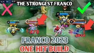 FRANCO BEST BUILD 2023 (ONE HIT BUILD) || MOBILE LEGENDS