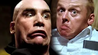 The Dumb Giant Attacks | Hot Fuzz | CLIP