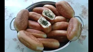 Пирожки из постного теста с луком яйцом и крапивой