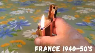 Very old vintage S.T.DUPONT petrol pocket lighter Старая бензиновая зажигалка