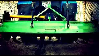 Трактор  Беларус и почвофреза bomet. Обработка фрезой. Фрезерование Вспашка. 