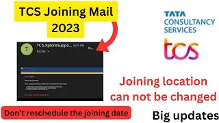 TCS joining mail 2023 || Reschedule is impossible || Complete Survey