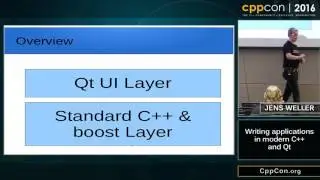 CppCon 2016: Jens Weller “Writing applications in modern C++ and Qt