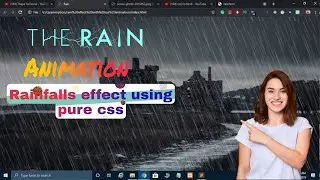 Pure CSS Rain Animation - Rain Effect with Html5 and CSS3 - No Javascript