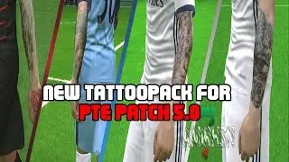 PTE Patch 5.0 TATTOOPACK UPDATE - Pro Evolution Soccer 2017 (PES 2017)