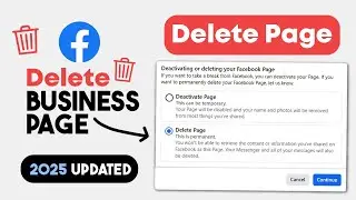 How to DELETE Business Page on Facebook 2024 | Close Business Page