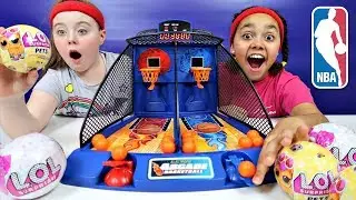 Arcade Basketball Game Toy Challenge  - LOL Surprise Dolls