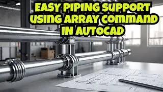AutoCAD - Tutorial Piping Support Using Array Command In AutoCAD