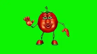 dancing tomato 🍅 | green screen | chromakey | footage | Animation | Download | №322