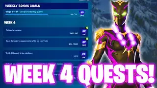 How To Complete Week 4 Quests in Fortnite - Week 4 Challenges Fortnite Chapter 5 Season 4