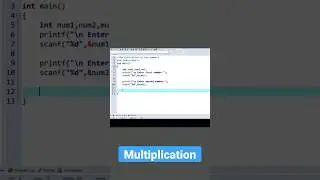 C Program to Multiply Two Numbers 