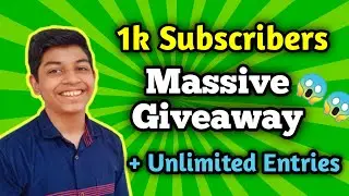 GIVEAWAY Time! | 1k Special Giveaway |Giveaway + Unlimited Entries | Malayalam | Lightbulb Creations