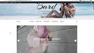 OLD: Bard Free Wordpress Blog Theme - Demo Content Import  (Autoimport with Plugin)