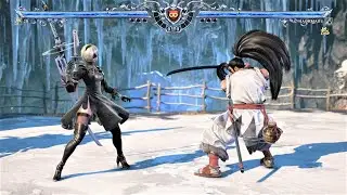 2B Nier: Automata vs Haohmaru (Hardest AI) - SOULCALIBUR VI