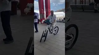 Электровелосипед с продвинутой передней подвеской💥Выставка в Шанхае 2024 #электровелосипед