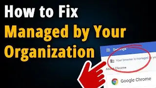 How to Fix "Managed By Your Organization"? [ Easy Tutorial ]