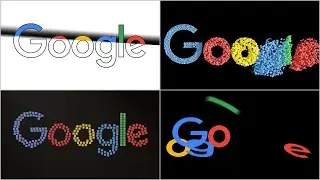 Google Logo Intro Compilation - balls, jumps, cubes and outlines