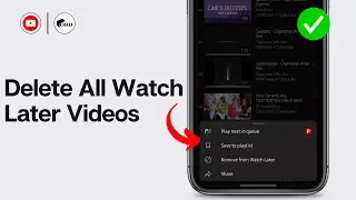 How to Delete All Watch Later Videos From YouTube 2024 (UPDATED GUIDE)