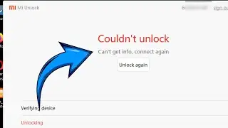 can't get info connect again mi unlock || problem solve