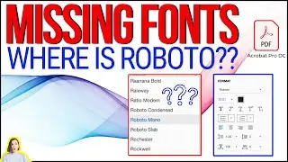 Find and Add Missing Fonts to PDF || Add Fonts to Adobe Acrobat Pro