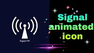 Make animated Signal icon using HTML and CSS only. || See in your device ⬇️