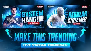 Make This Trending 🔥 Live Stream Thumbnail for Gaming Channel | BGMI / PUBG  Live Stream Thumbnail