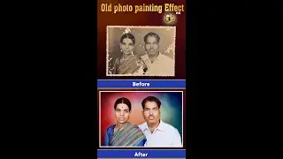 old photo painting effect