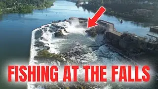 FISHING Under The SECOND LARGEST WATERFALL In America