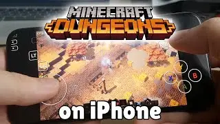 Minecraft Dungeons on iPhone / Gameplay Test