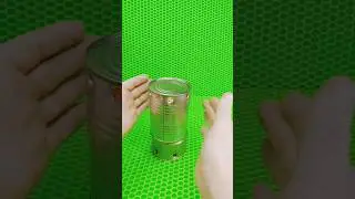 Самоделка из консервных банок маленькая мини печка 