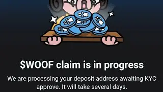 How to claim Woof coin to bitget