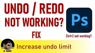Undo not working in Adobe Photoshop