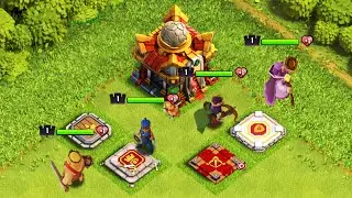 ПЕРВЫЙ УРОВЕНЬ ГЕРОЕВ НА ТХ16 ! #ПУТЬРАШЕРА ПРОТИВ 16 РАТУШ ! CLASH OF CLANS