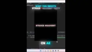 Smooth Stroke + Gradient Text Tutorial on After Effects 