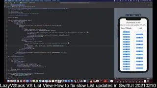 LazyVStack VS List View   How to fix slow List updates in SwiftUI 20210210