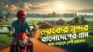 Motovlog Bangladesh Village Life - ভয়ংকর সুন্দর রাস্তা থেকে শুরু করলাম - MotoVlogging